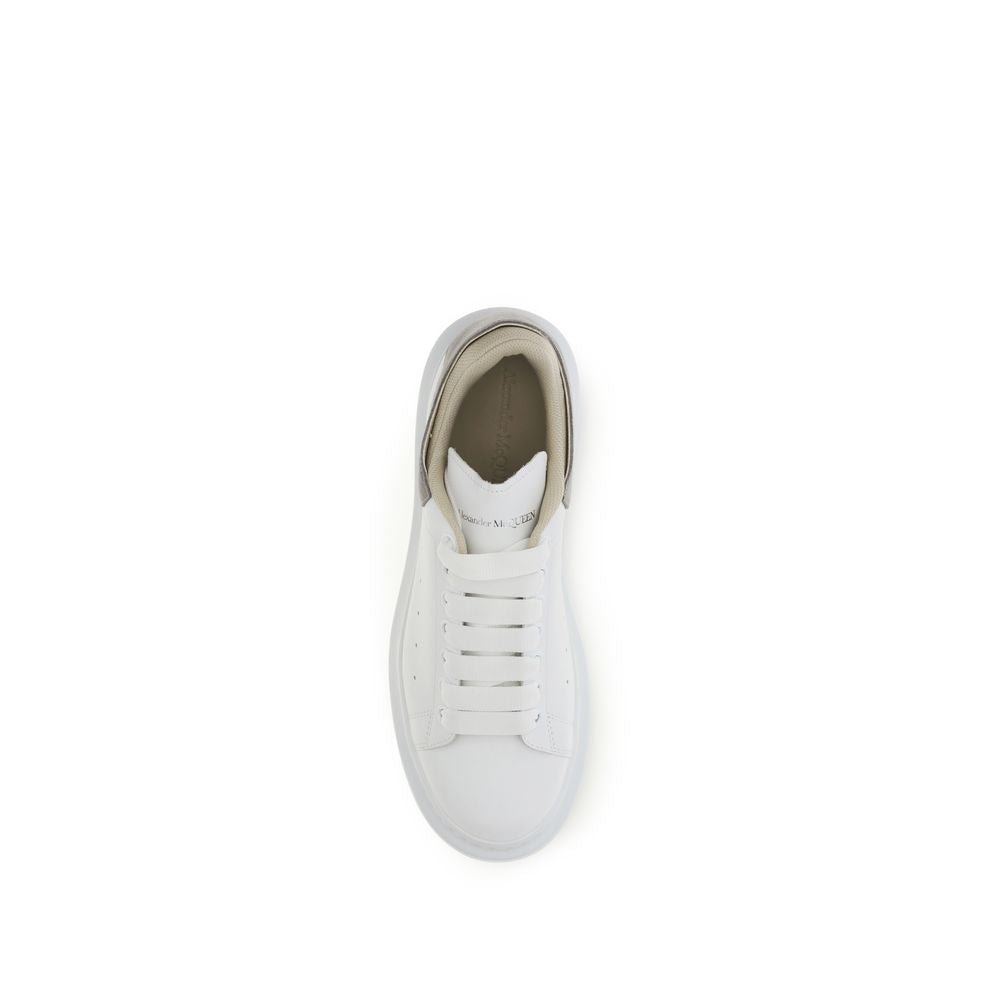 Alexander McQueen White Calfskin Bos Taurus Chunky Sneakers-4