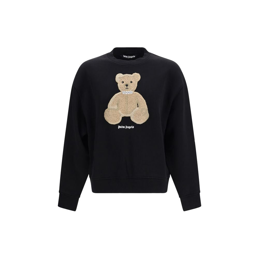 Palm Angels Black Cotton Sweatshirt-1