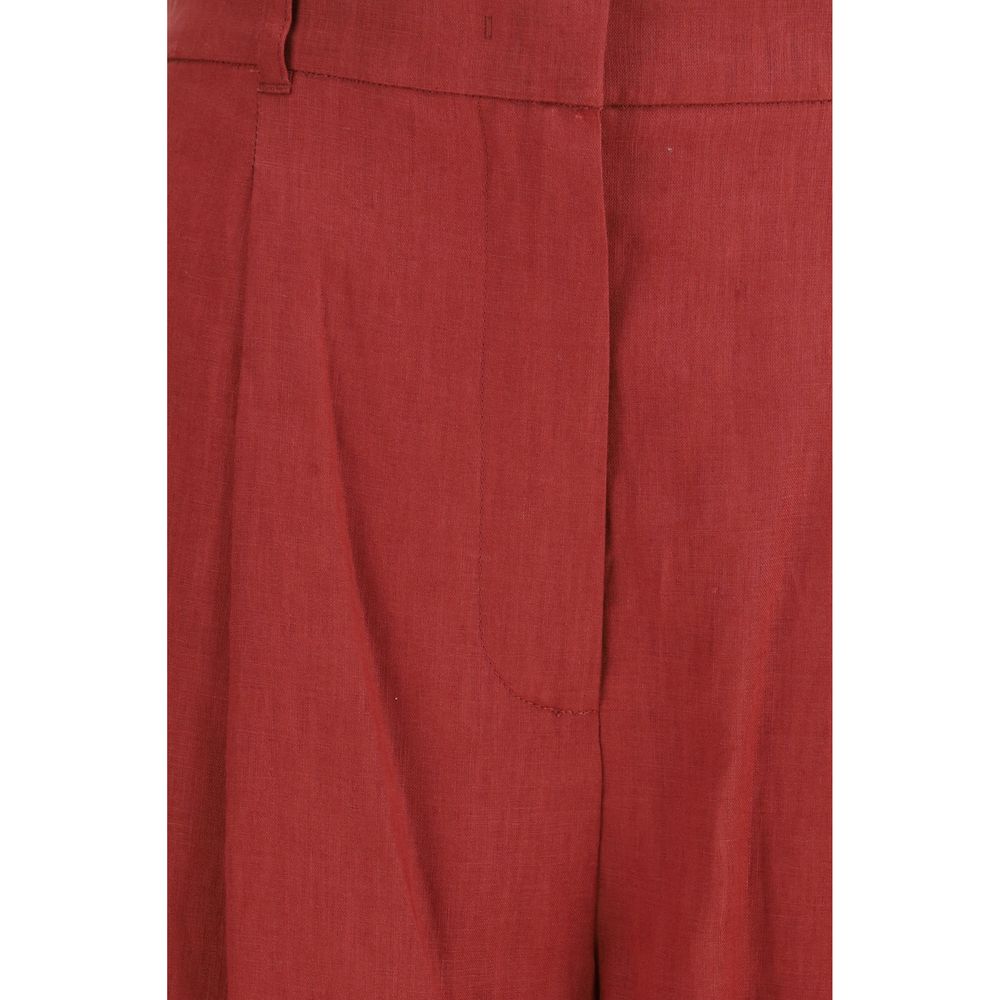 Max Mara Mehrfarbige Leinen-Bermudashorts-3