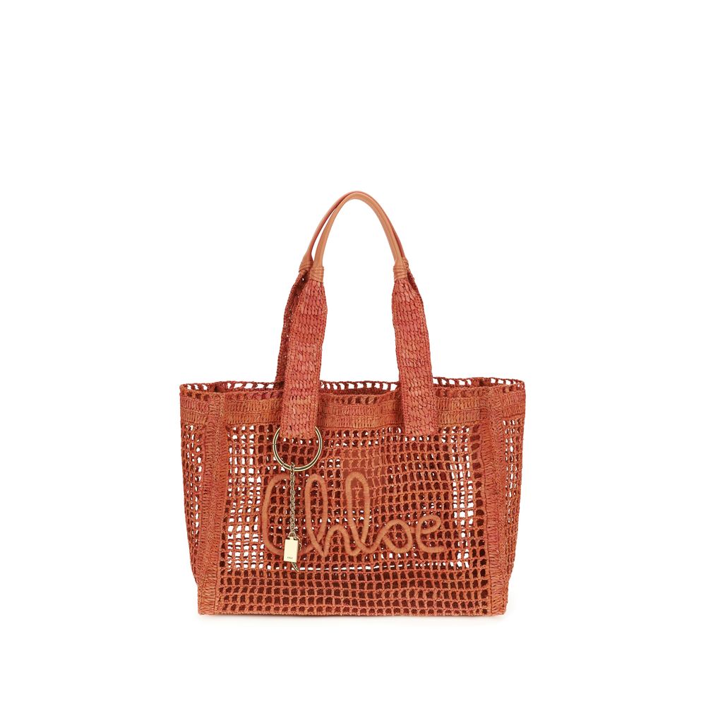 Chloé Multicolor Raffia Shoulder Bag-1