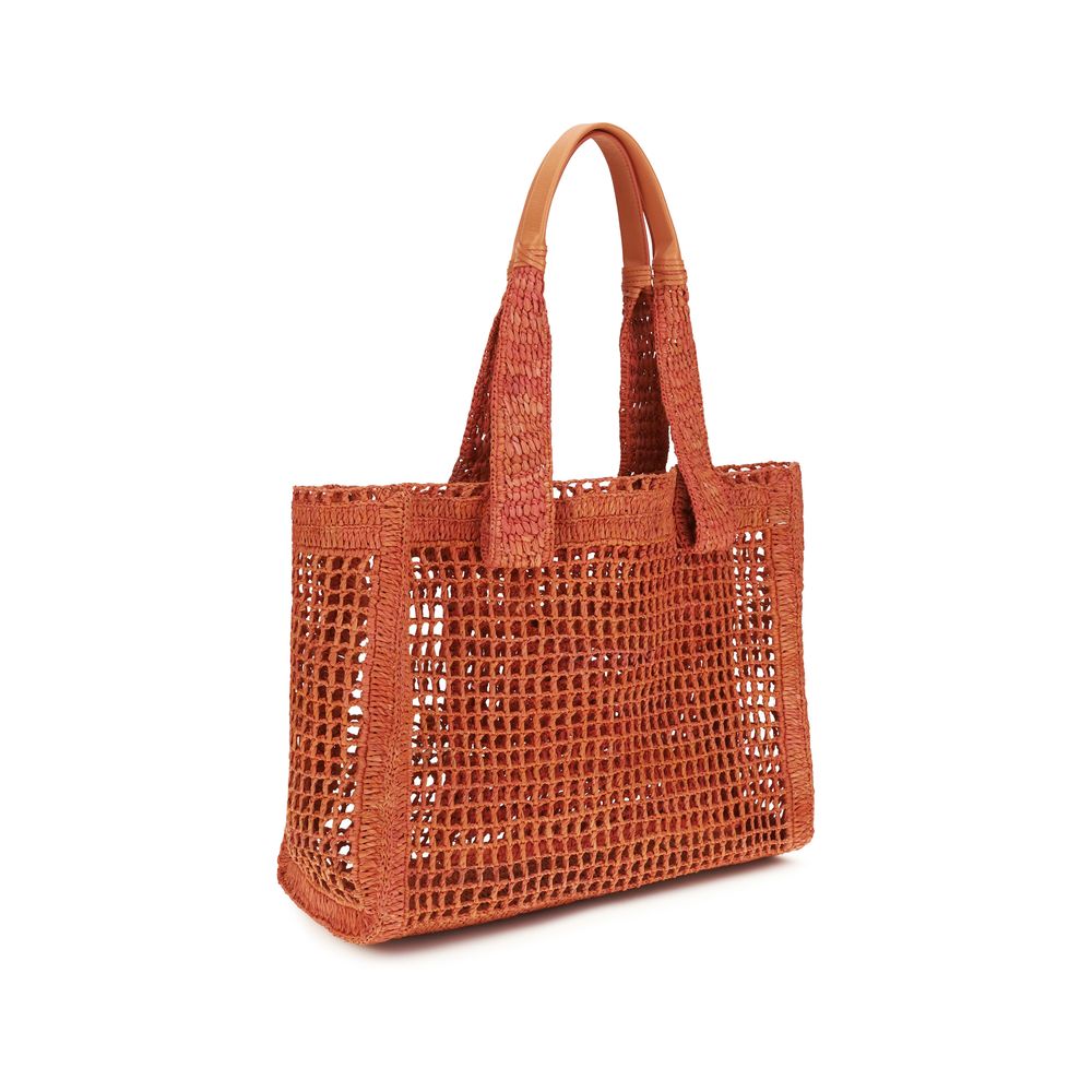 Chloé Multicolor Raffia Shoulder Bag-3