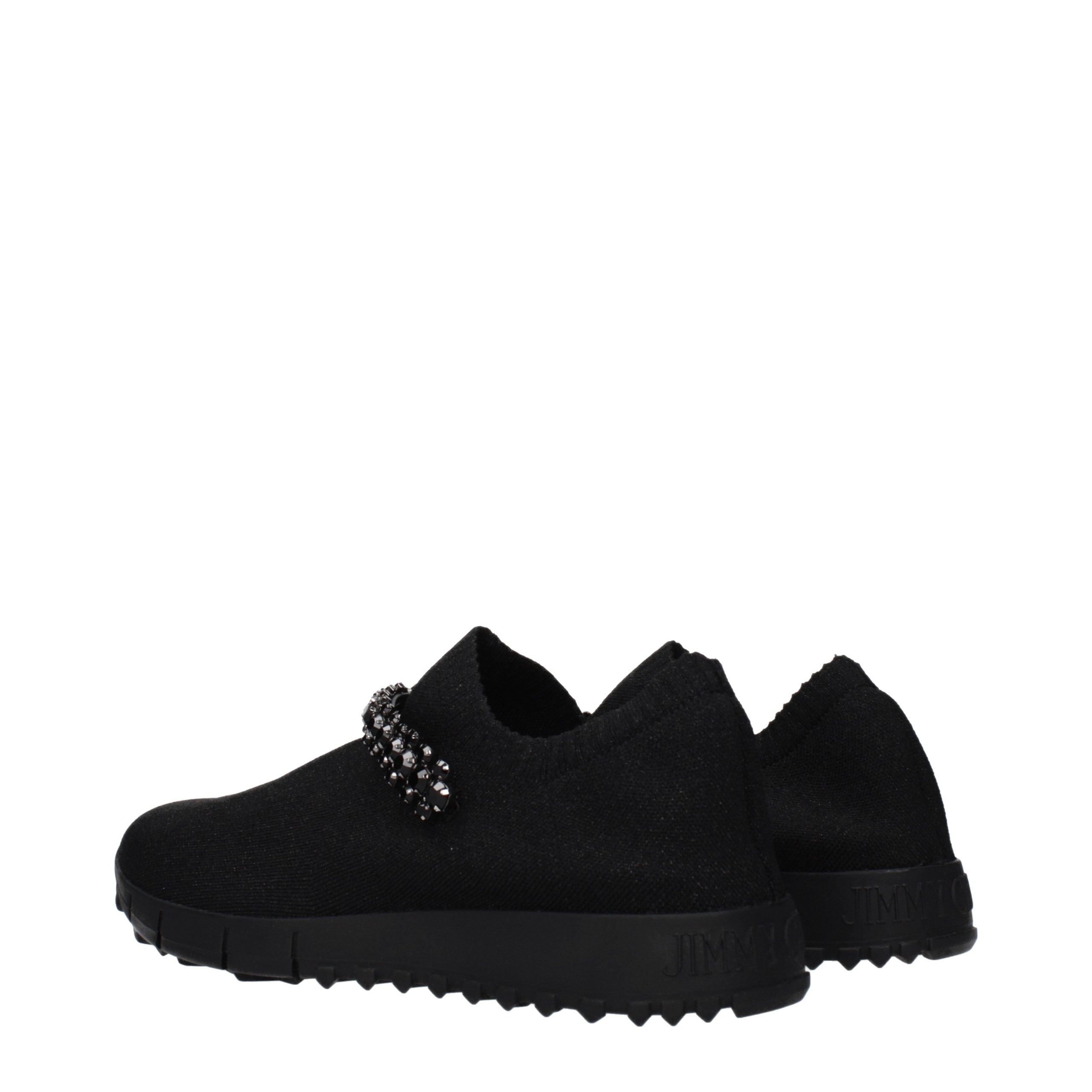 Jimmy Choo Schwarze Loafer aus Stoff zum Hineinschlüpfen-4