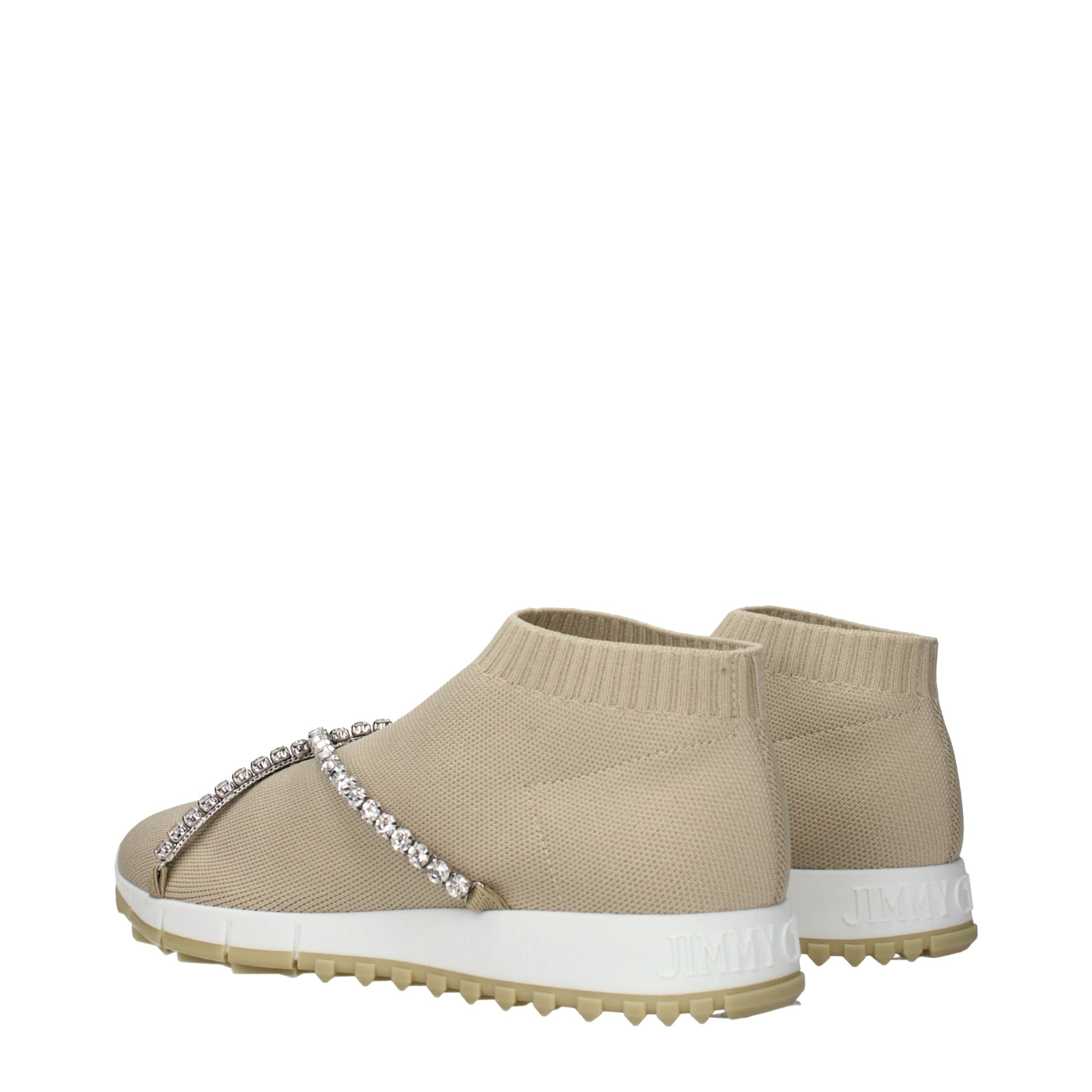 Jimmy Choo Beige Stoff-Slipper-4