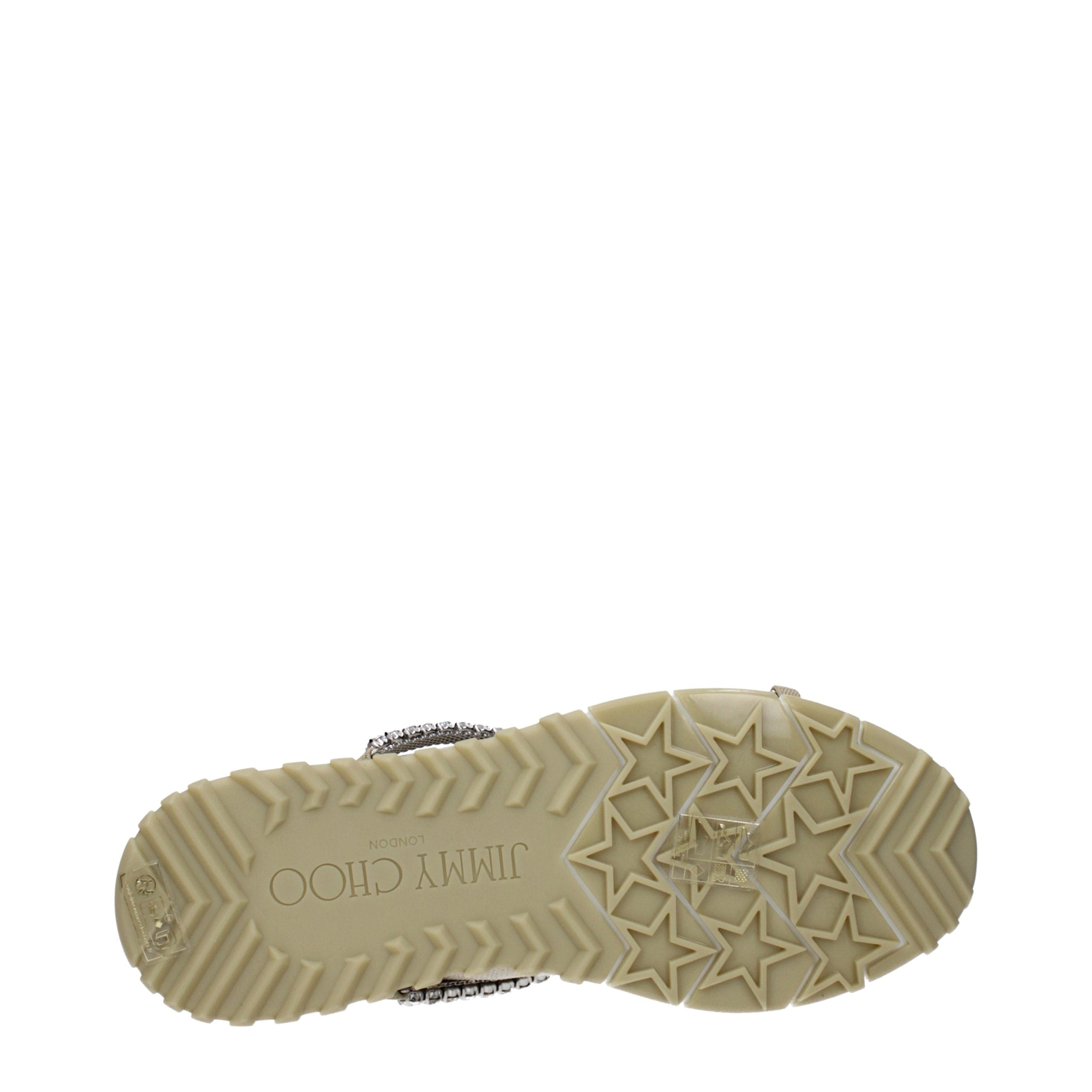 Jimmy Choo Beige Stoff-Slipper-5
