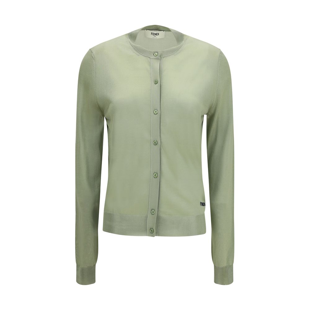 Fendi Two-Tone Viscose Cardigan-1
