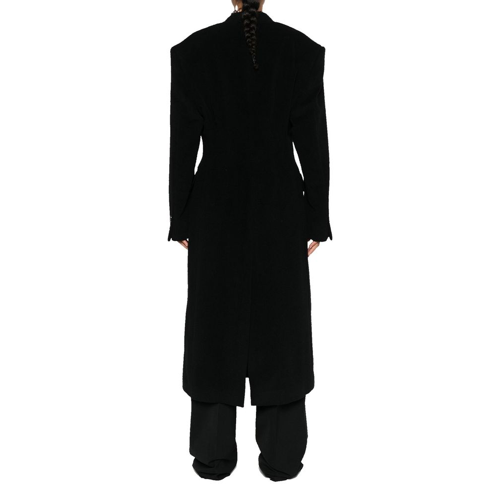 Balenciaga Schwarzer Kaschmir-Mantel-3