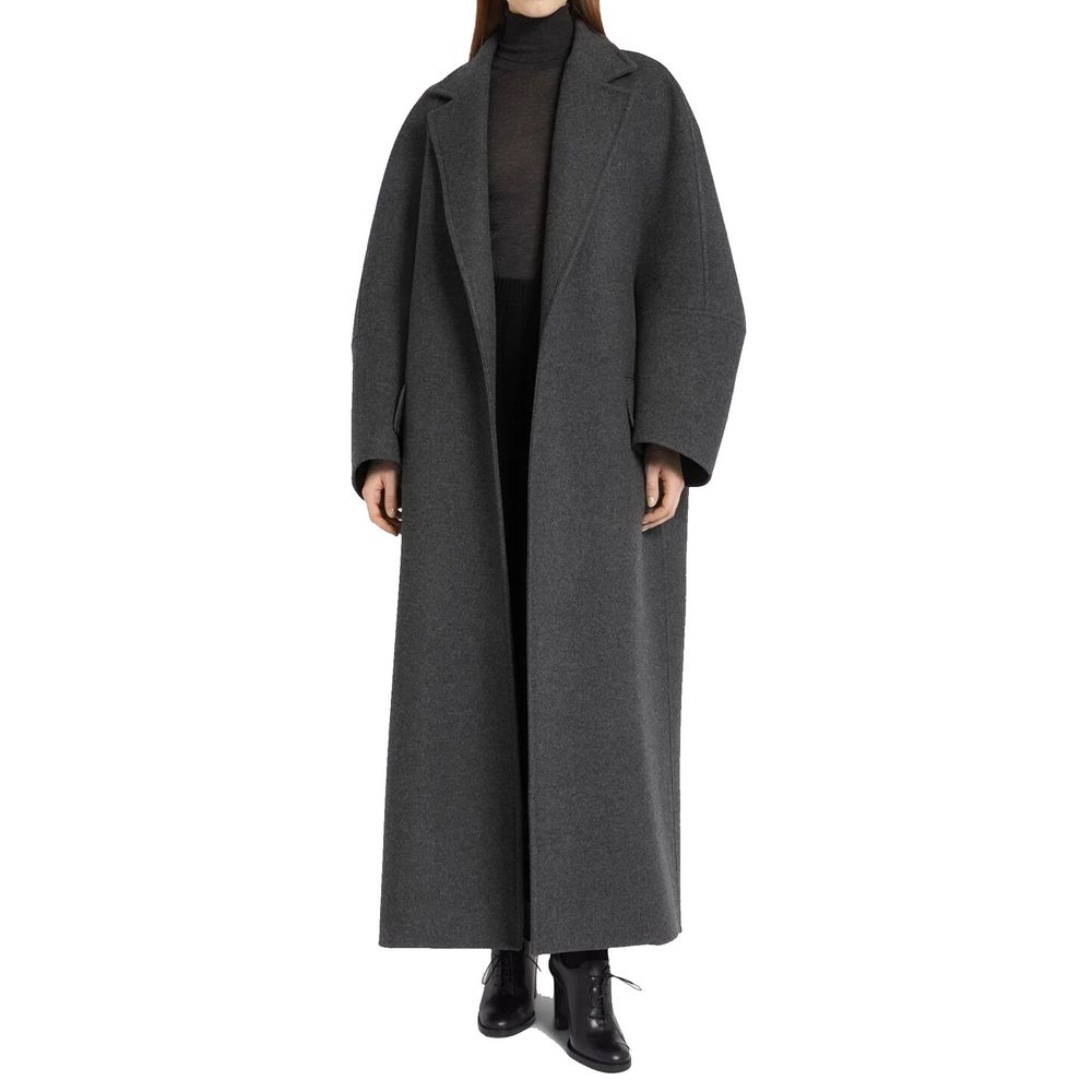 Max Mara Grauer Kaschmir-Mantel-2