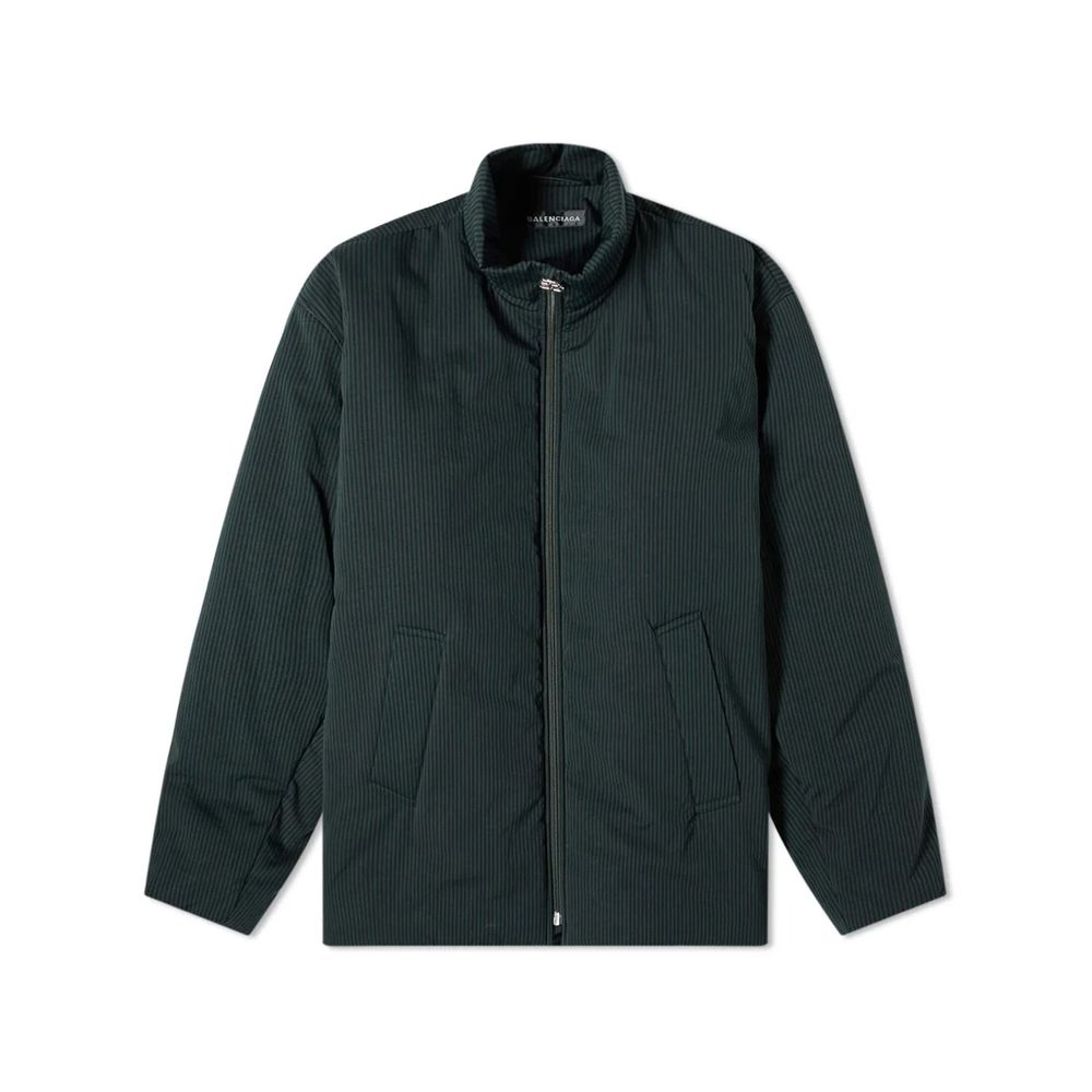 Balenciaga Schwarze Baumwolljacke in voller Länge-1