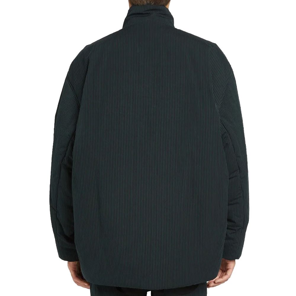 Balenciaga Schwarze Baumwolljacke in voller Länge-3