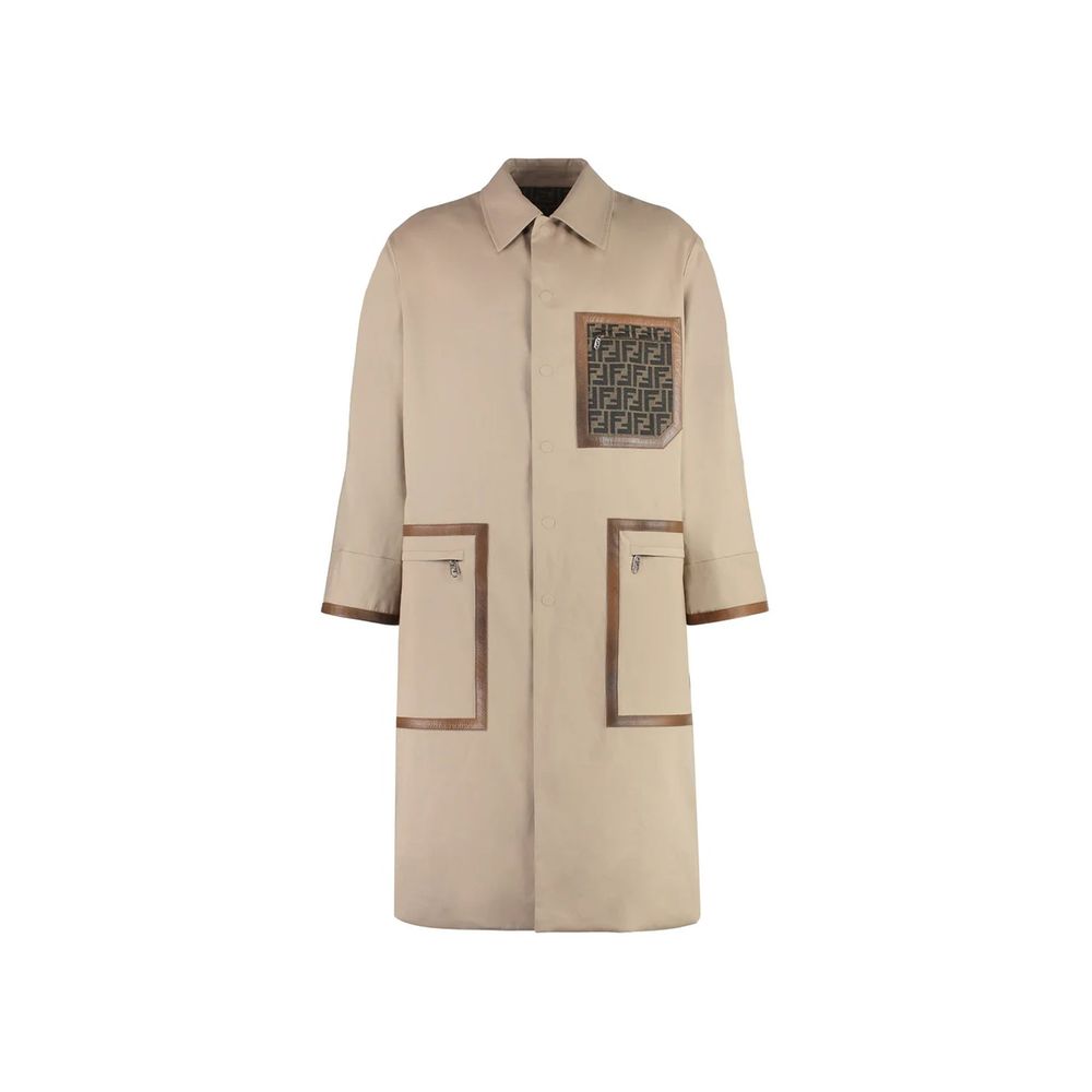 Fendi Beiger Baumwollmantel