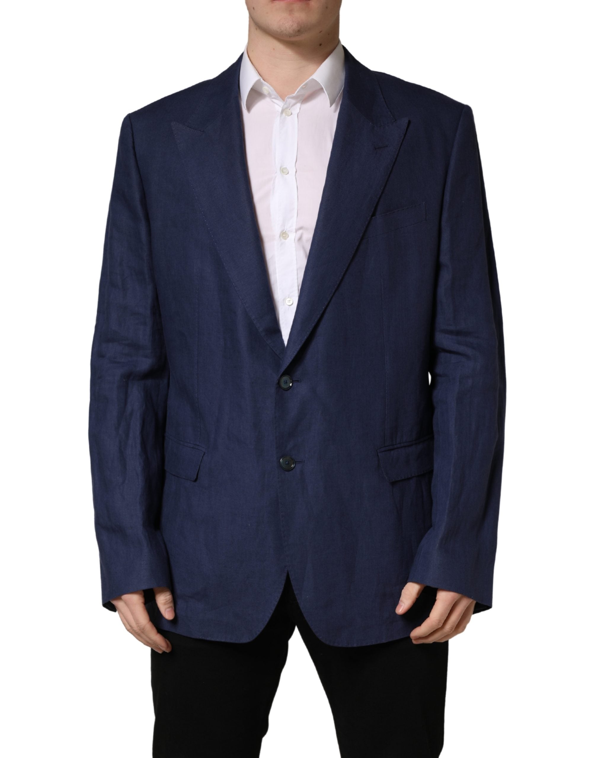 Dolce & Gabbana Blaues Sakko mit 2 Knöpfen-2