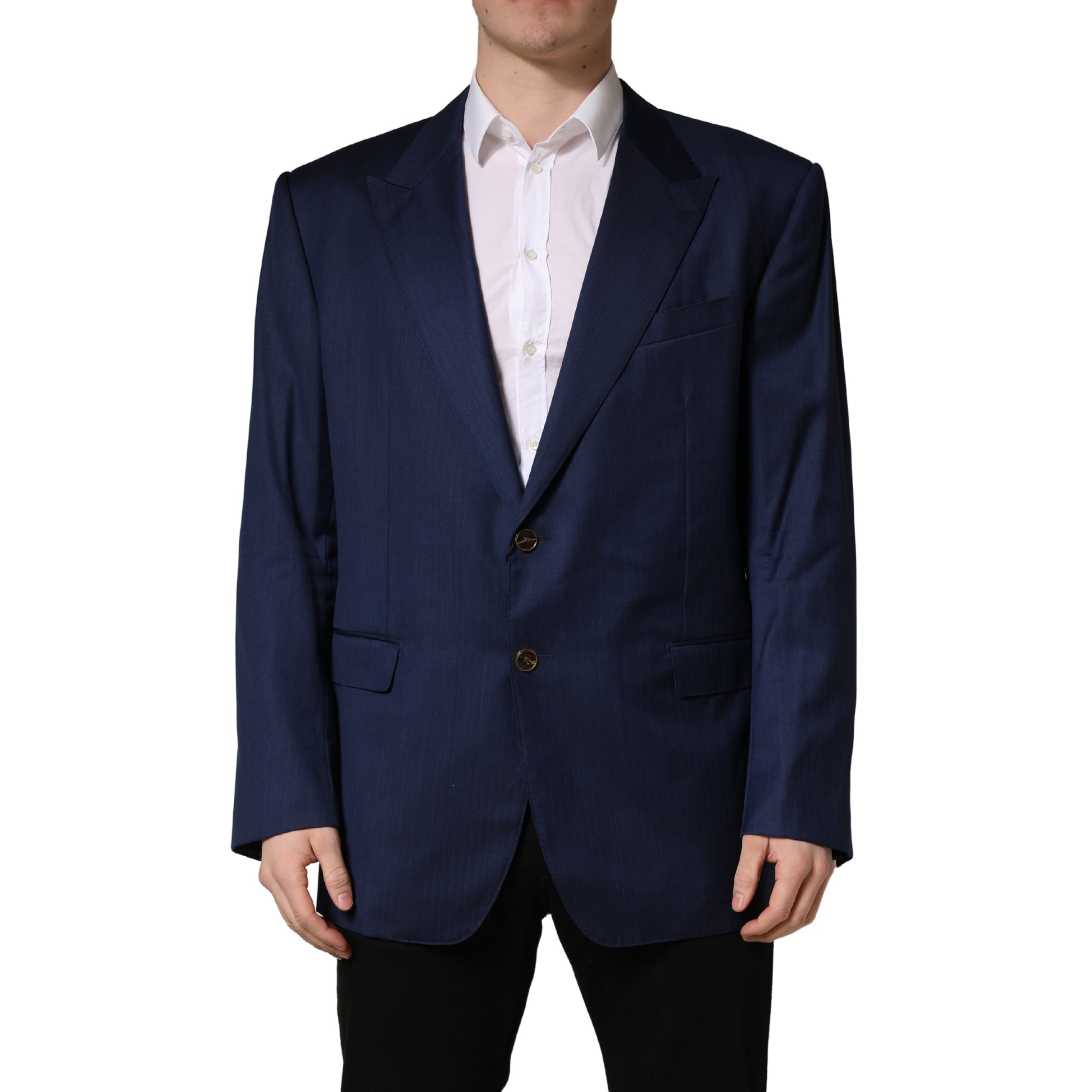 Dolce & Gabbana Blue 2-Button Blazer-2