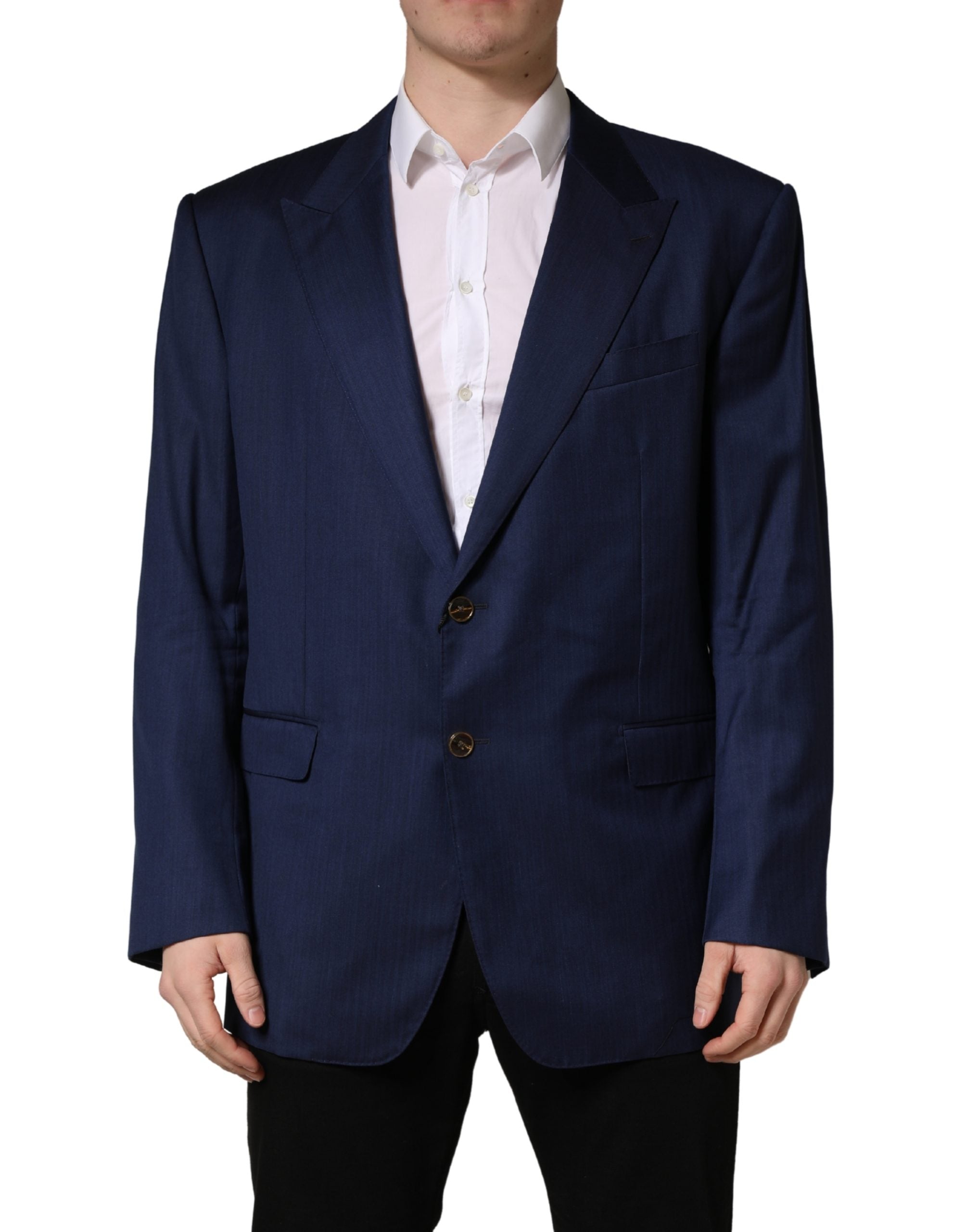 Dolce & Gabbana Blue 2-Button Blazer-3