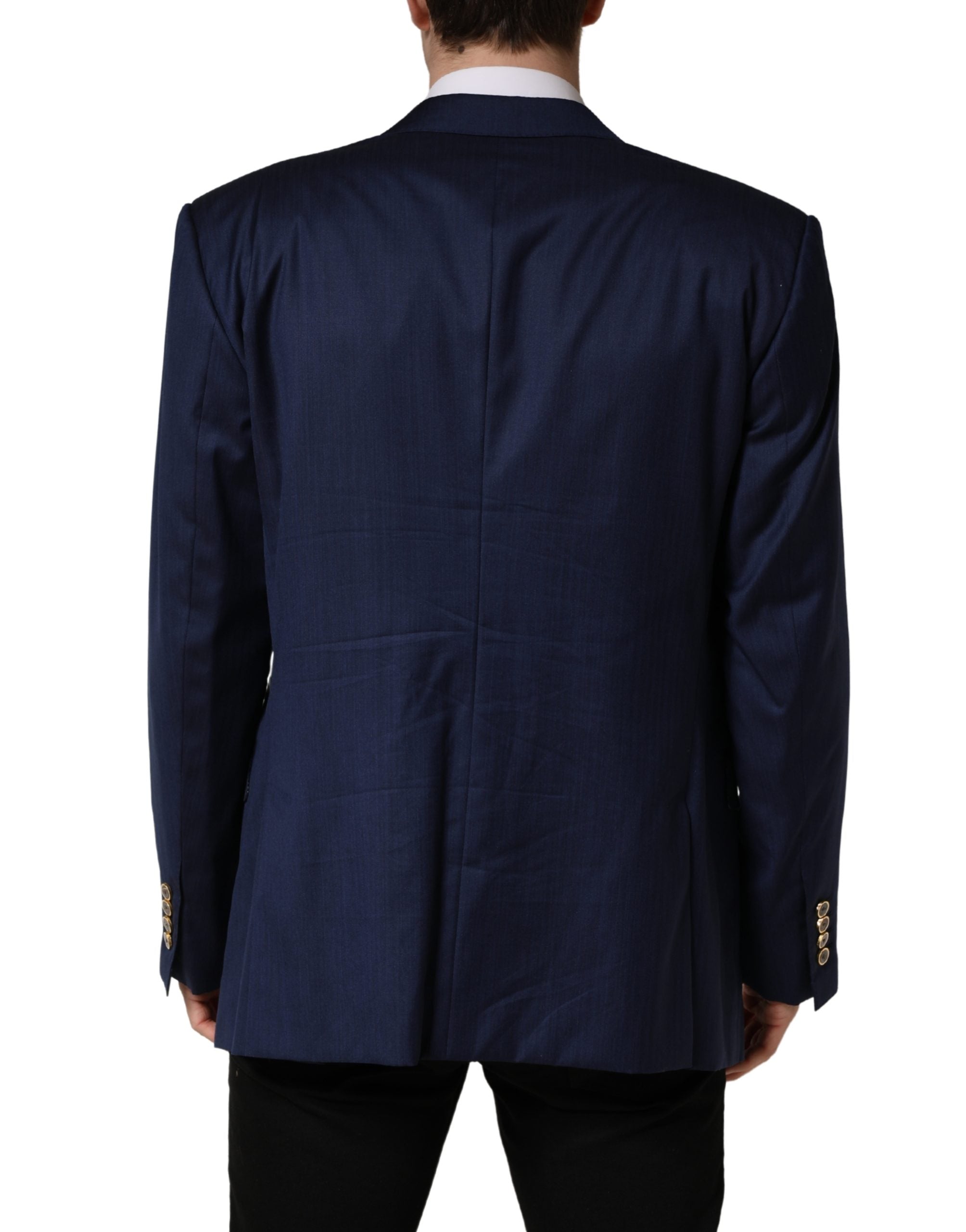 Dolce & Gabbana Blue 2-Button Blazer-5