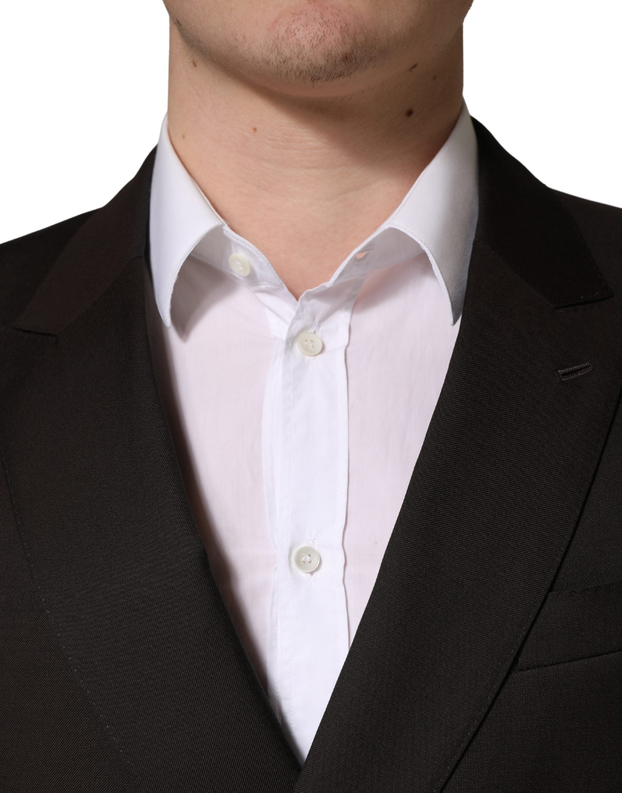 Dolce & Gabbana Dunkelviolette Woll-Sakko mit Doppelreihenknöpfen-5