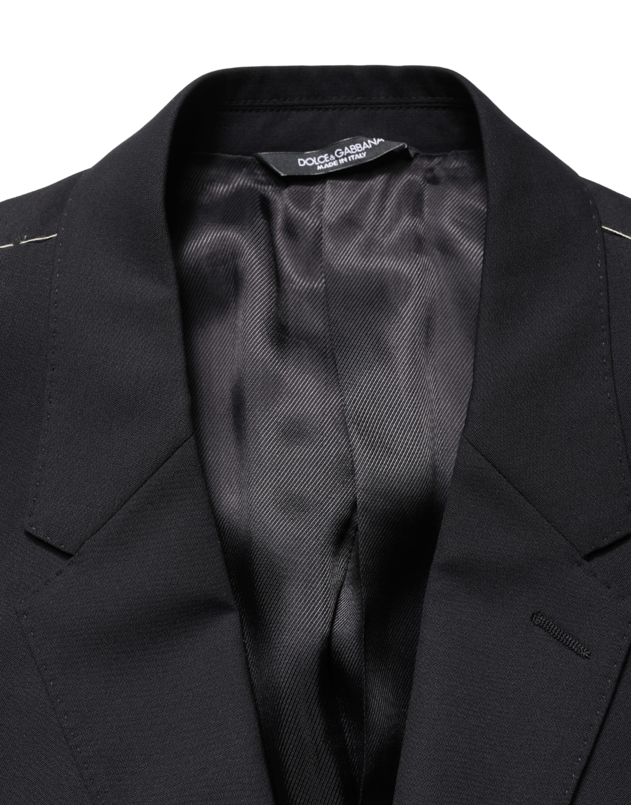 Dolce & Gabbana Blue Two-Button Blazer-6
