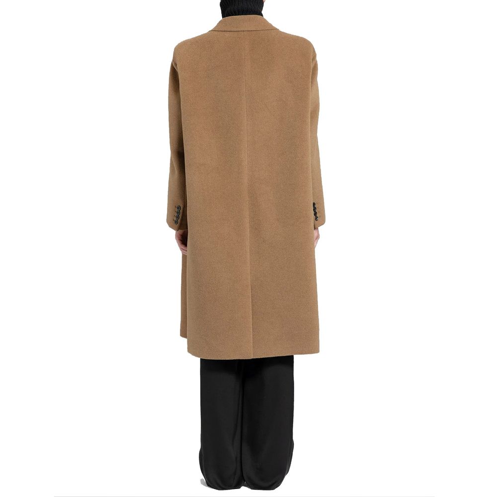 Saint Laurent Brauner Wollmantel-3