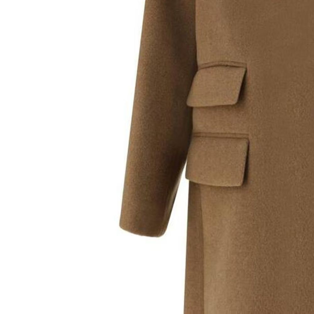 Saint Laurent Brauner Wollmantel-4