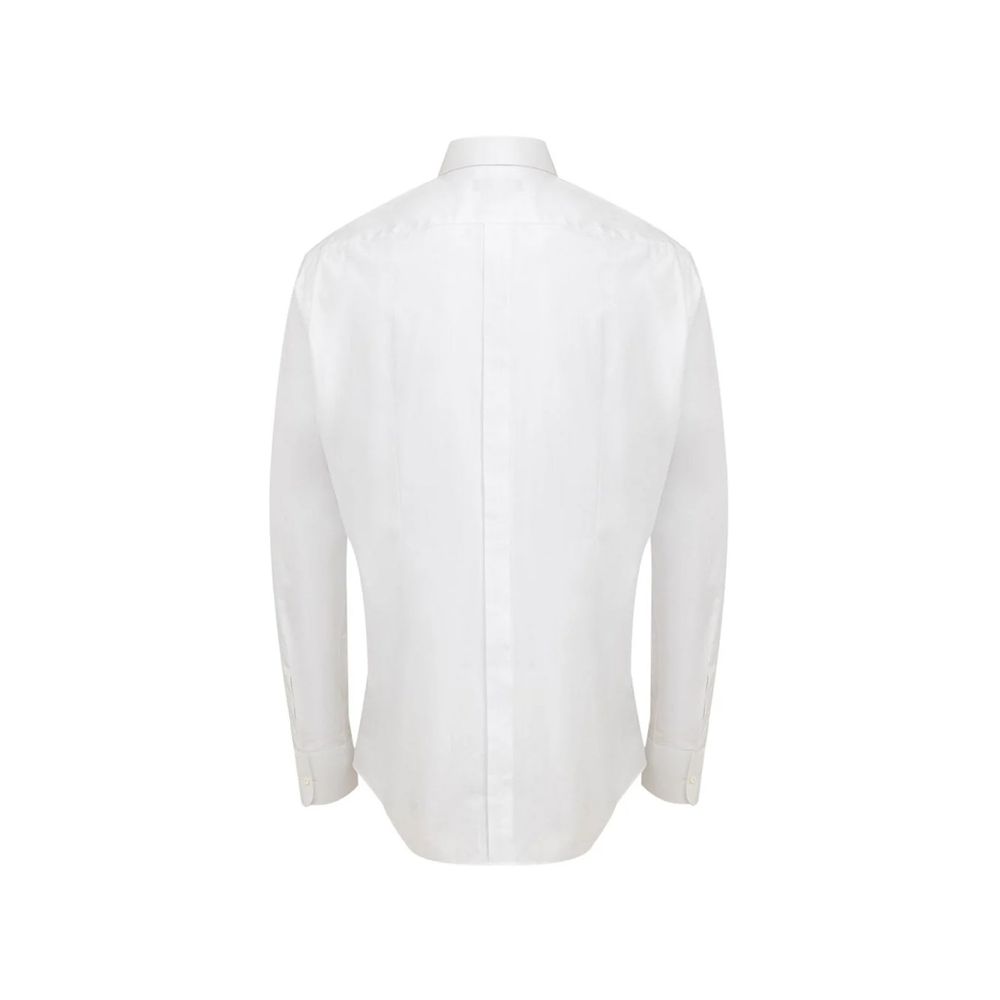 Dolce & Gabbana Weißes Baumwollkleidhemd-2