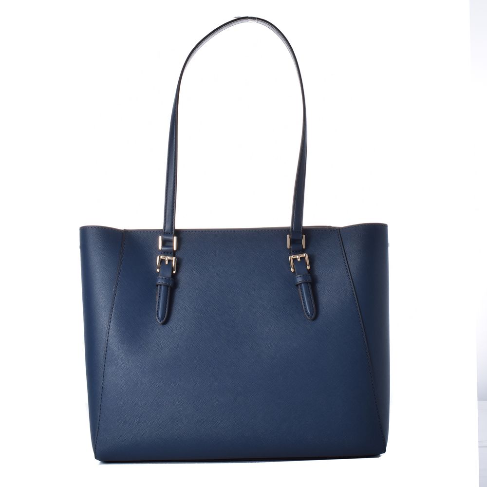 Michael Kors Blaue Ledertasche-2