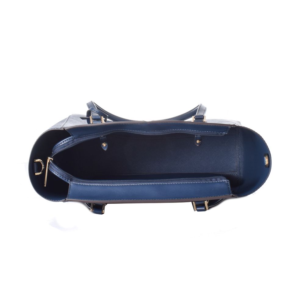 Michael Kors Blaue Ledertasche-3