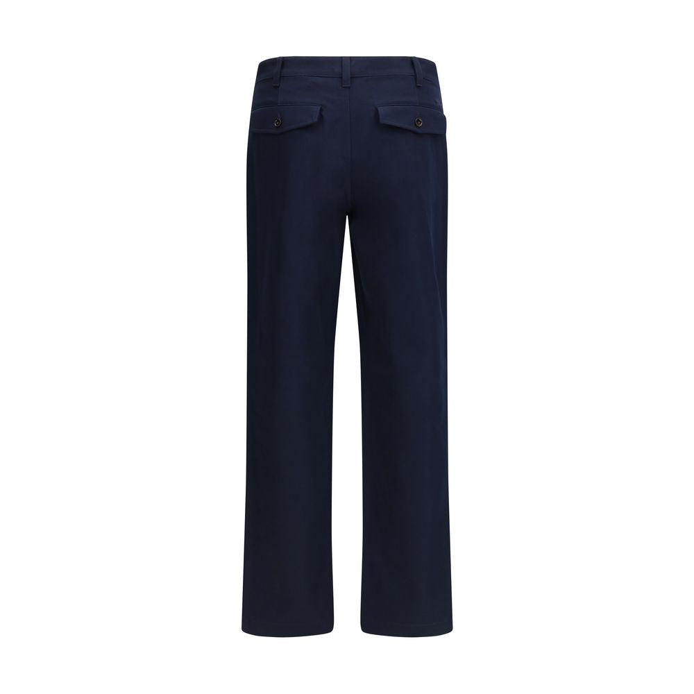Burberry Blaue Baumwoll-Chino-Hose-2