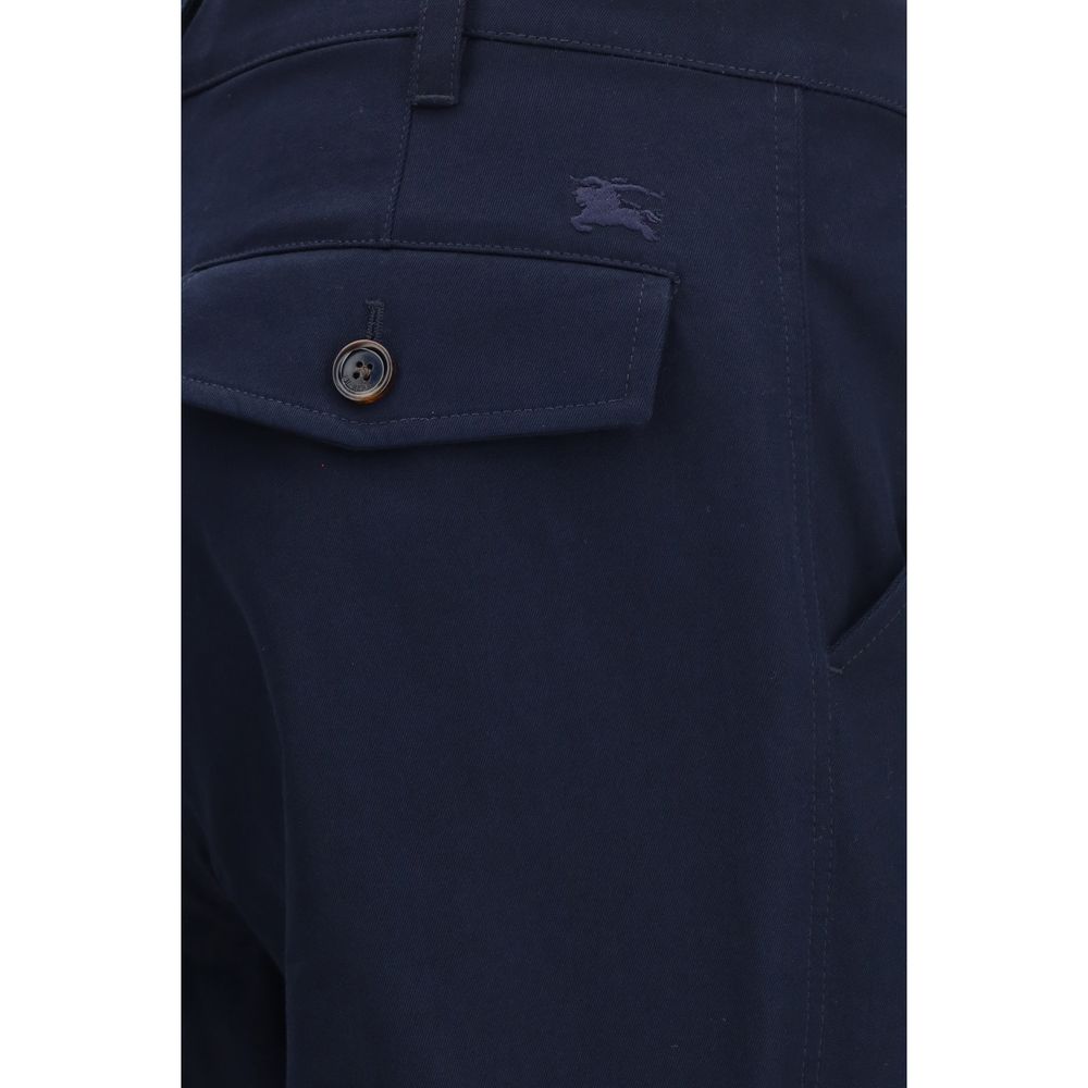 Burberry Blaue Baumwoll-Chino-Hose-3
