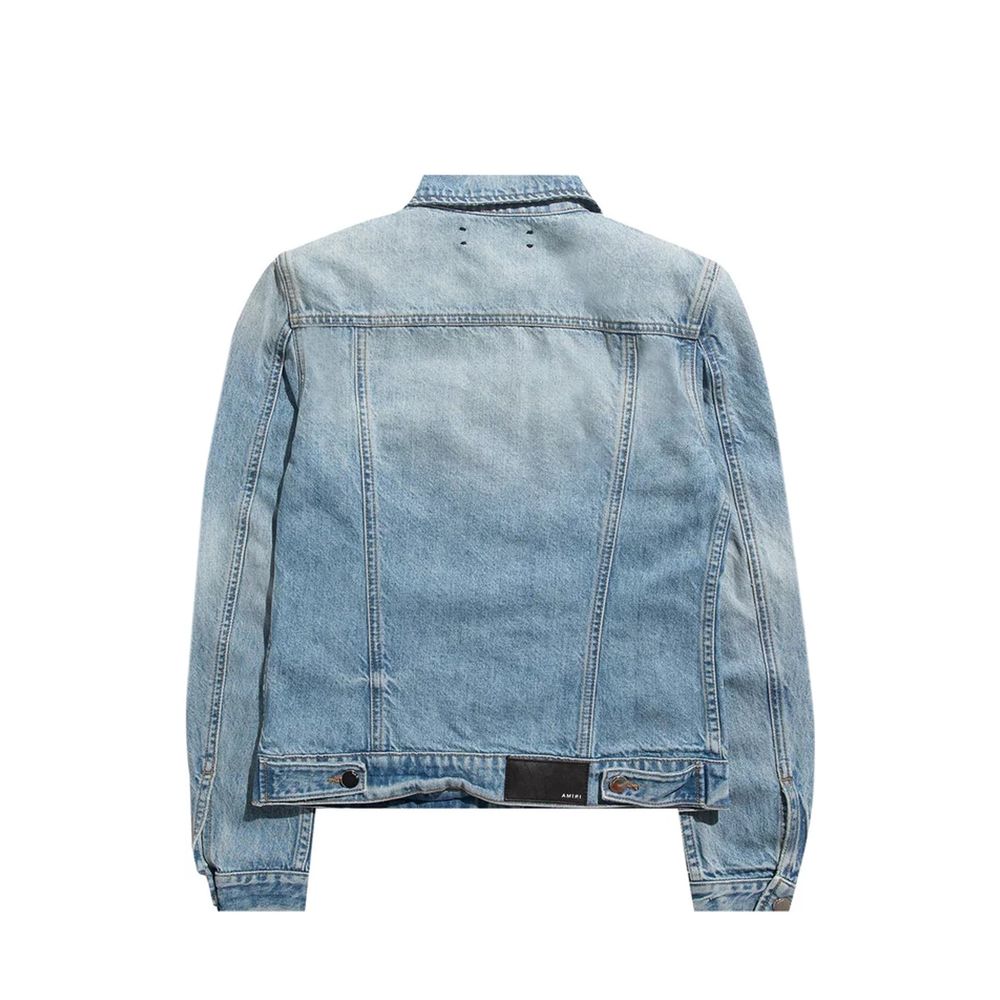 Amiri Blaue Jeansjacke aus Baumwolle-3