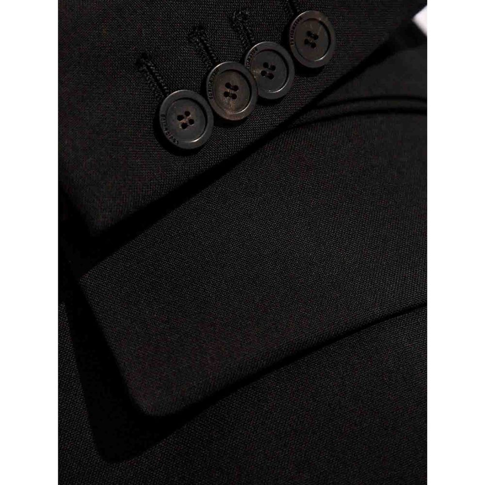 Balenciaga Schwarze Wolljacken und Mäntel-4