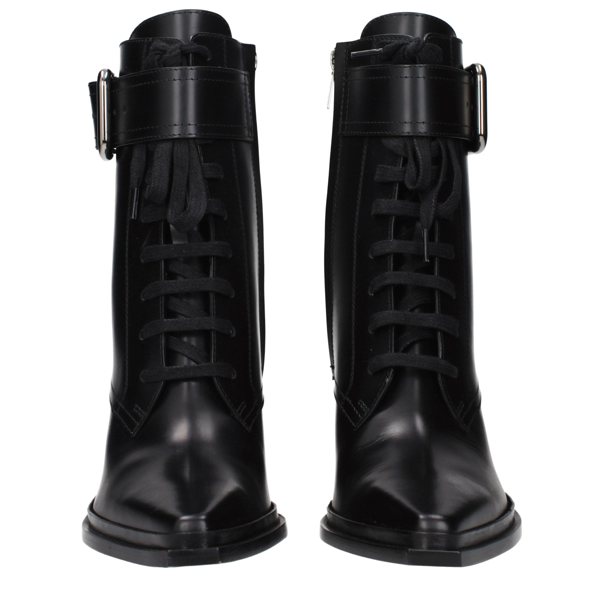Jimmy Choo Schwarze Leder-Stiefeletten-3