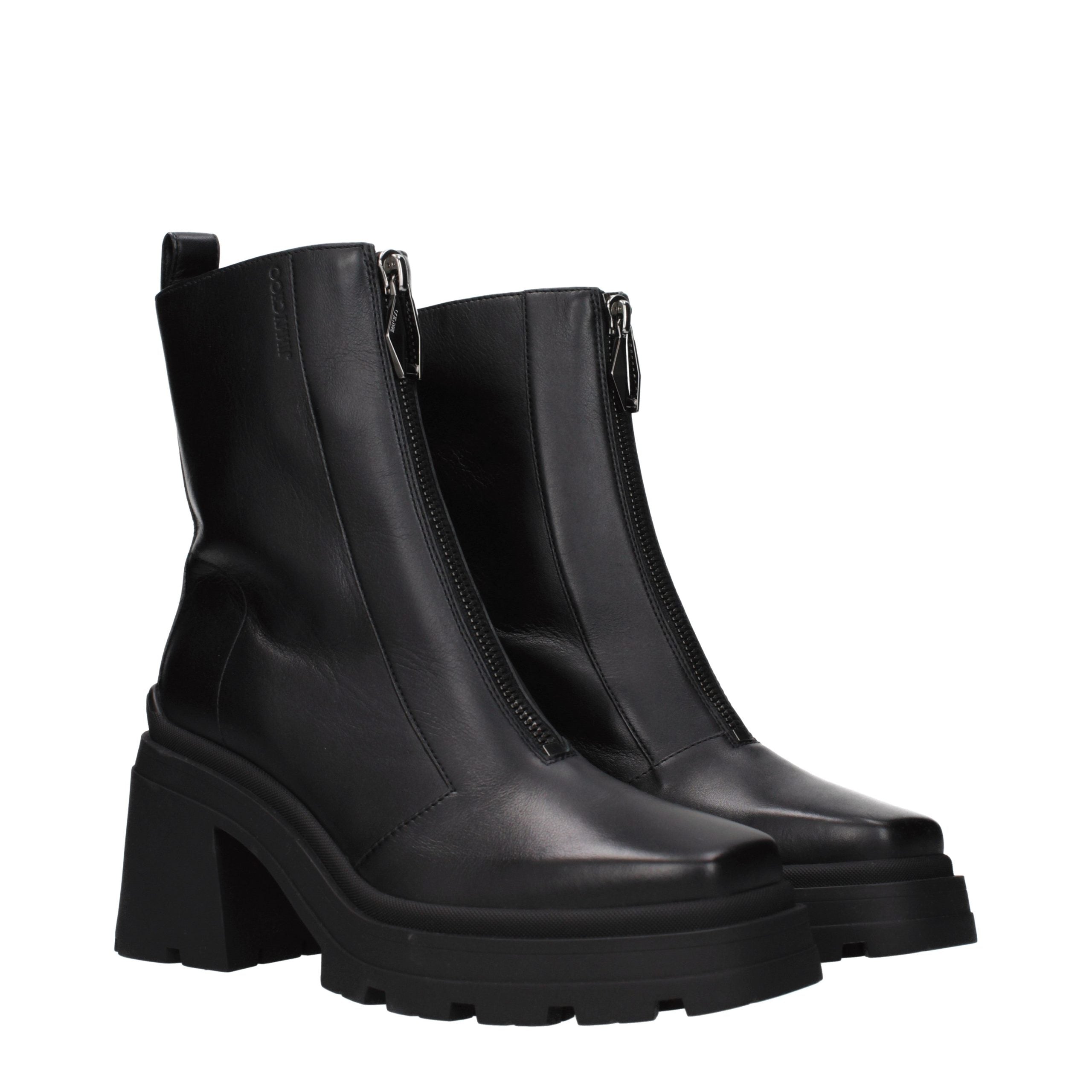 Jimmy Choo Schwarze Leder-Stiefeletten-2