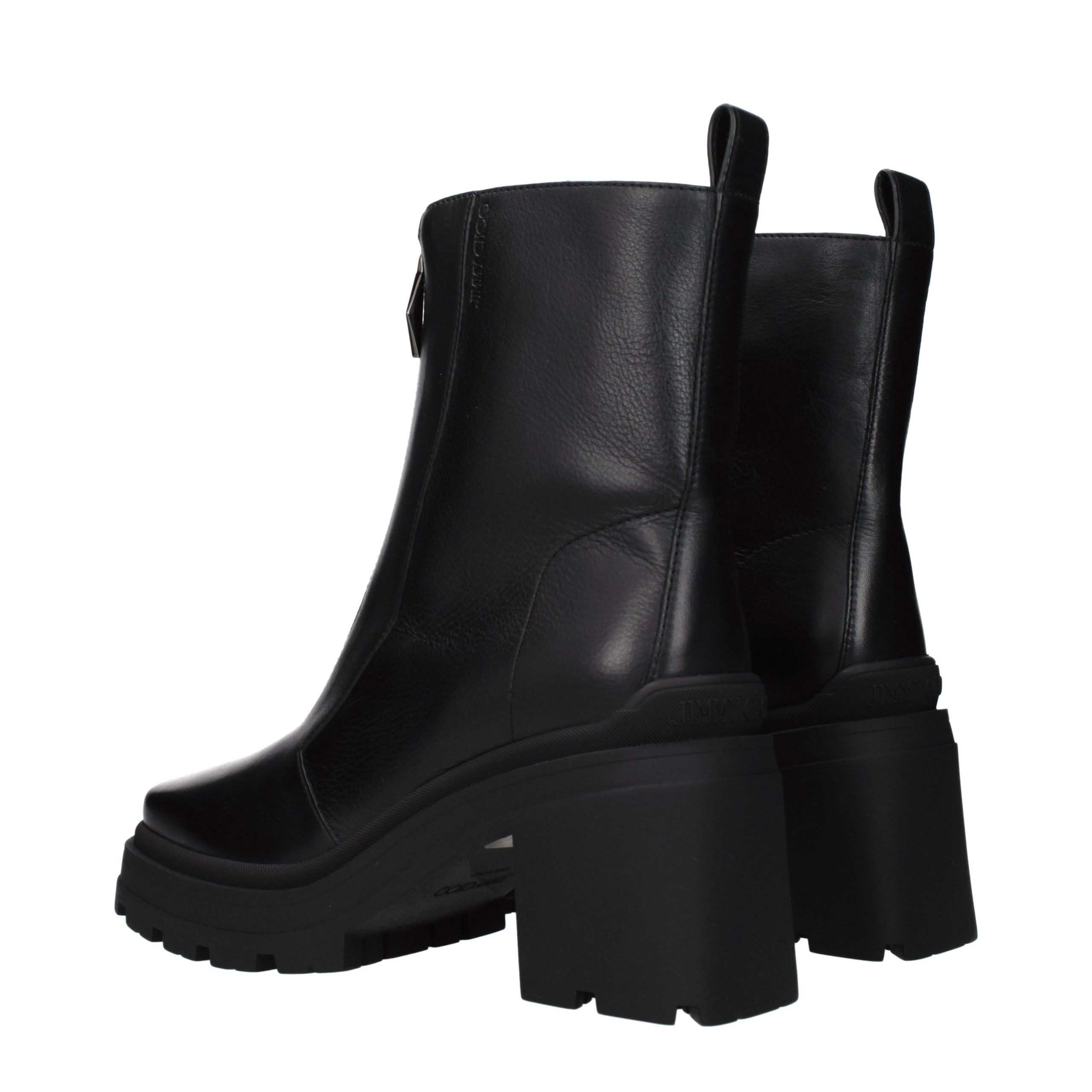 Jimmy Choo Schwarze Leder-Stiefeletten-4