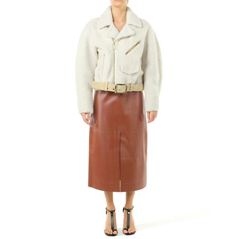 Chloé Beige Polyester Biker Jacket-2