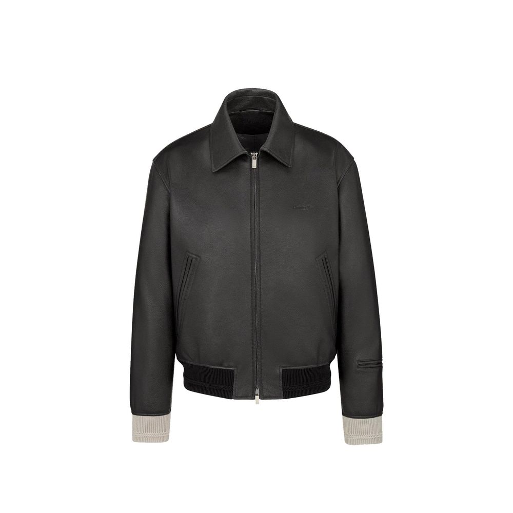 Dior Schwarze Lederjacke-1