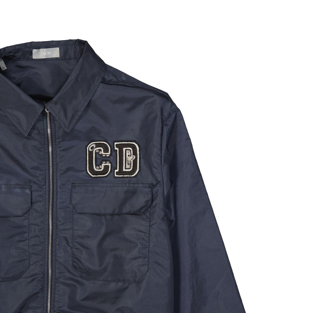 Dior Blaue Shell-Jacke aus Polyamid-3