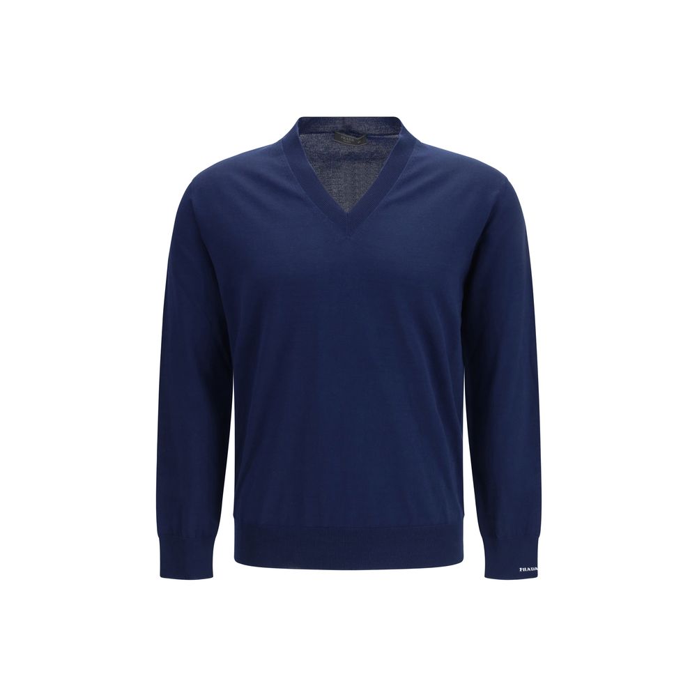 Prada Blauer Baumwollpullover-1
