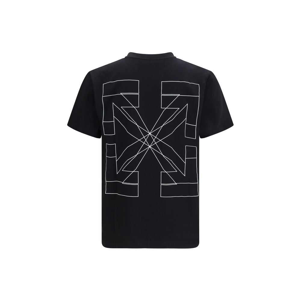 Off-White Schwarzes Baumwoll-T-Shirt-2