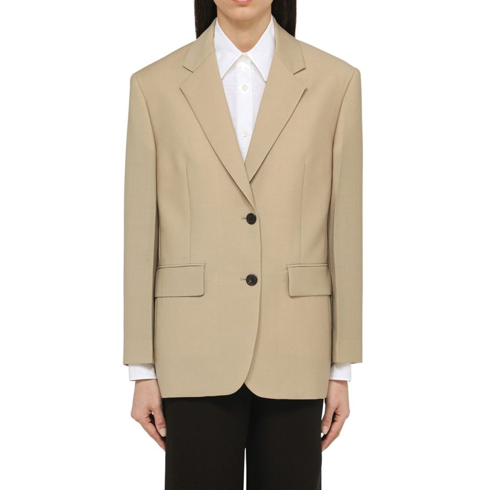 Prada Beige Mohair Blazer-2