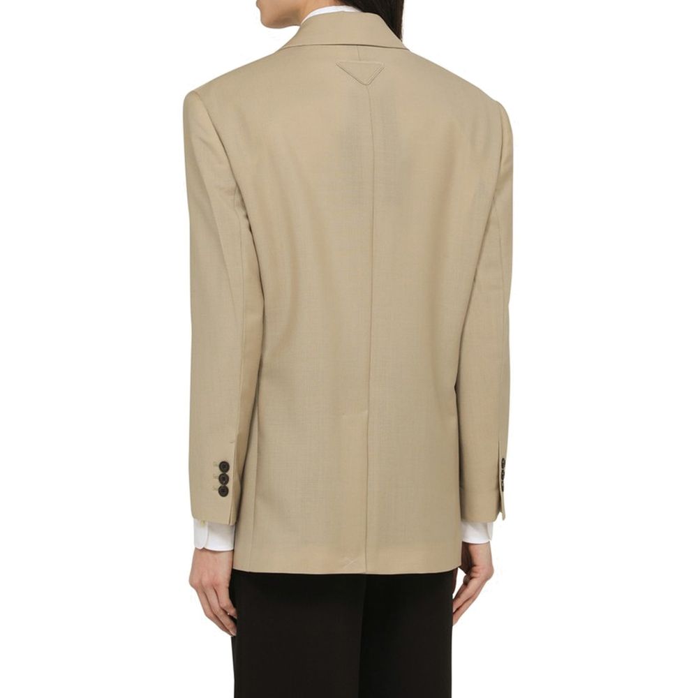 Prada Beige Mohair Blazer-3