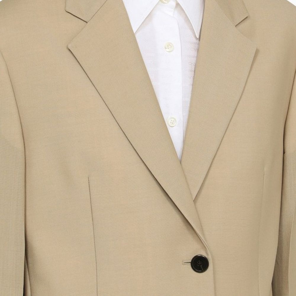 Prada Beige Mohair Blazer-4
