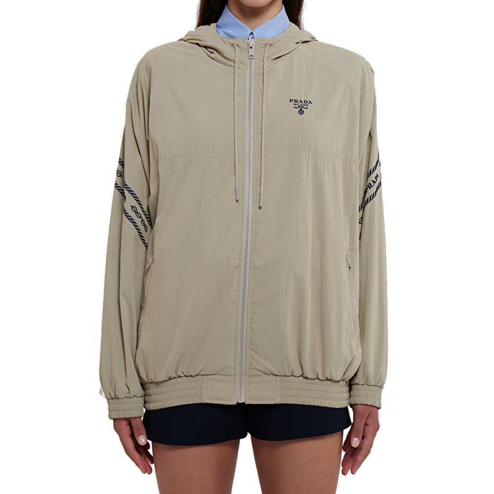 Prada Beige Cotton Shell Jacket-2