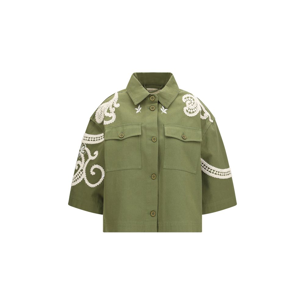 Max Mara Zweifarbiger Baumwollmantel-1