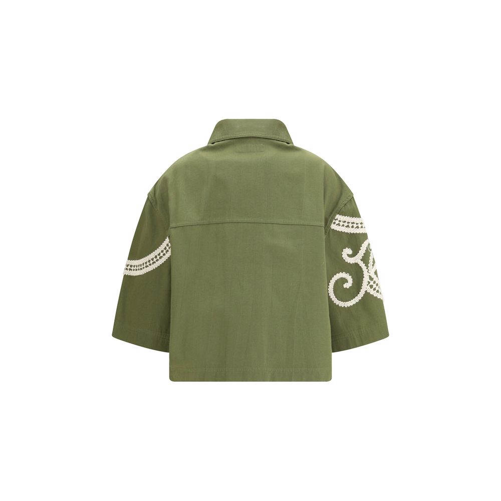Max Mara Zweifarbiger Baumwollmantel-2