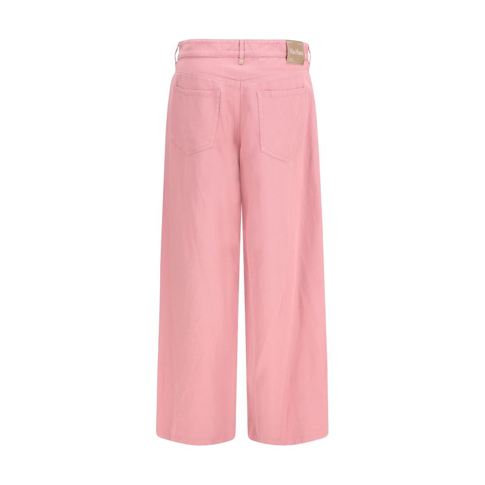 'S Max Mara Mehrfarbige Baumwoll-Freizeithose-2
