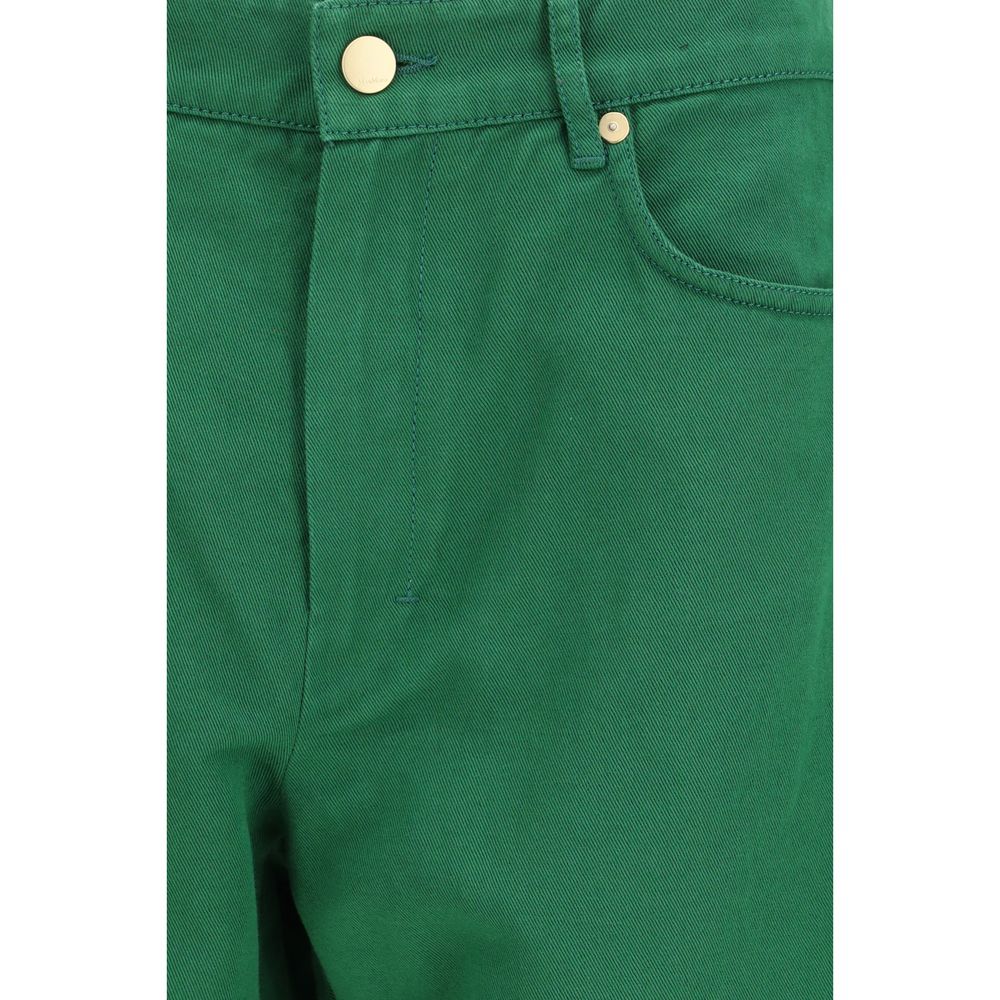 'S Max Mara Zweifarbige Baumwoll-Freizeithose-3