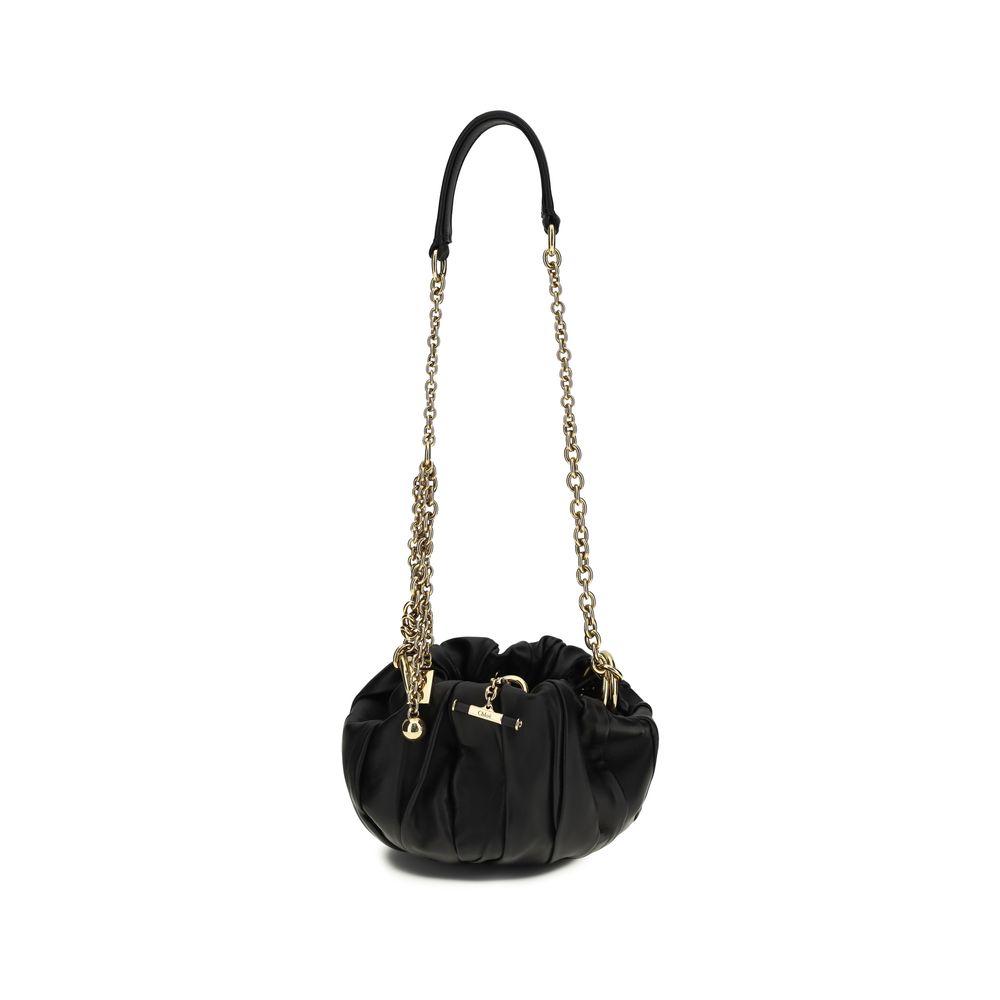 Chloé Black Lambskin Shoulder Bag Ovis Aries Aries-1