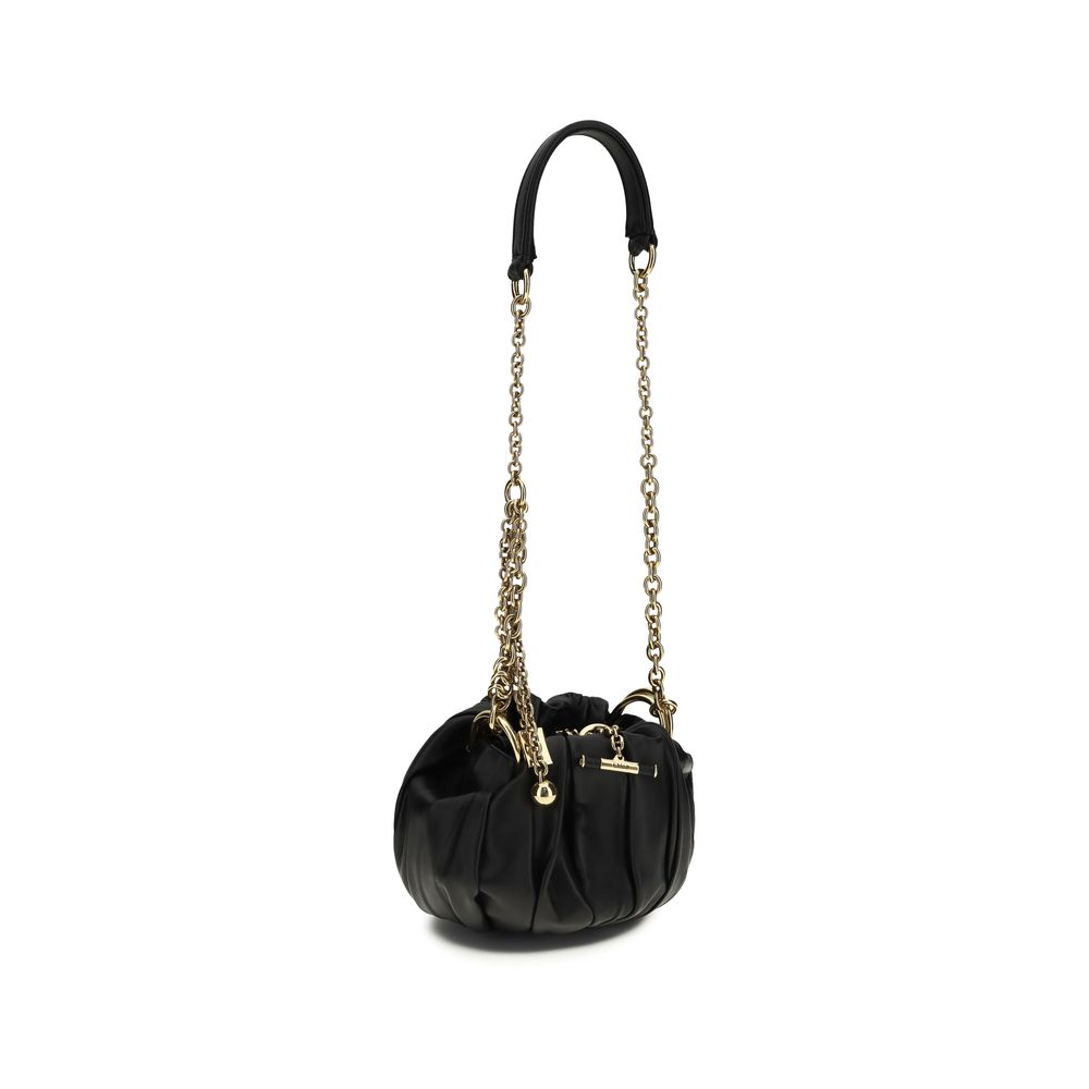 Chloé Black Lambskin Shoulder Bag Ovis Aries Aries-2