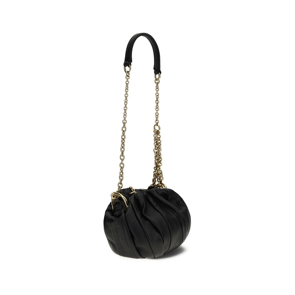 Chloé Black Lambskin Shoulder Bag Ovis Aries Aries-3