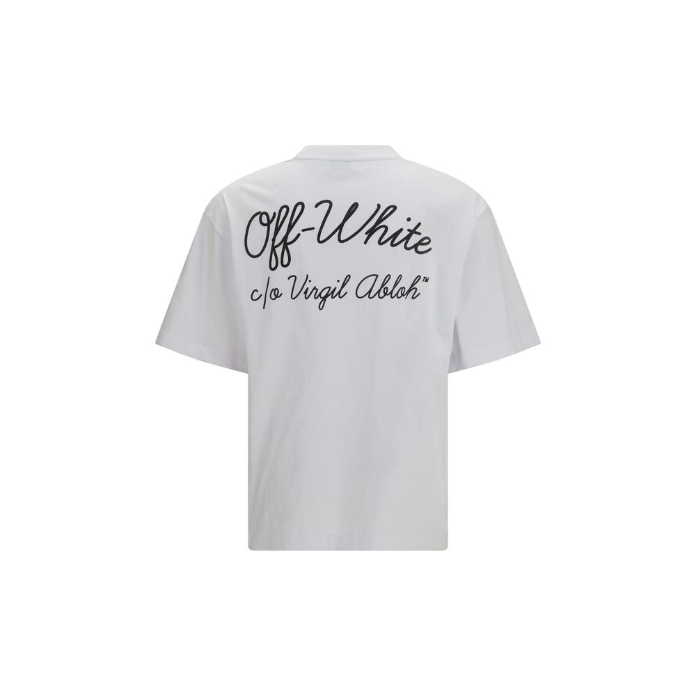 Off-White Weißes Baumwoll-T-Shirt-2