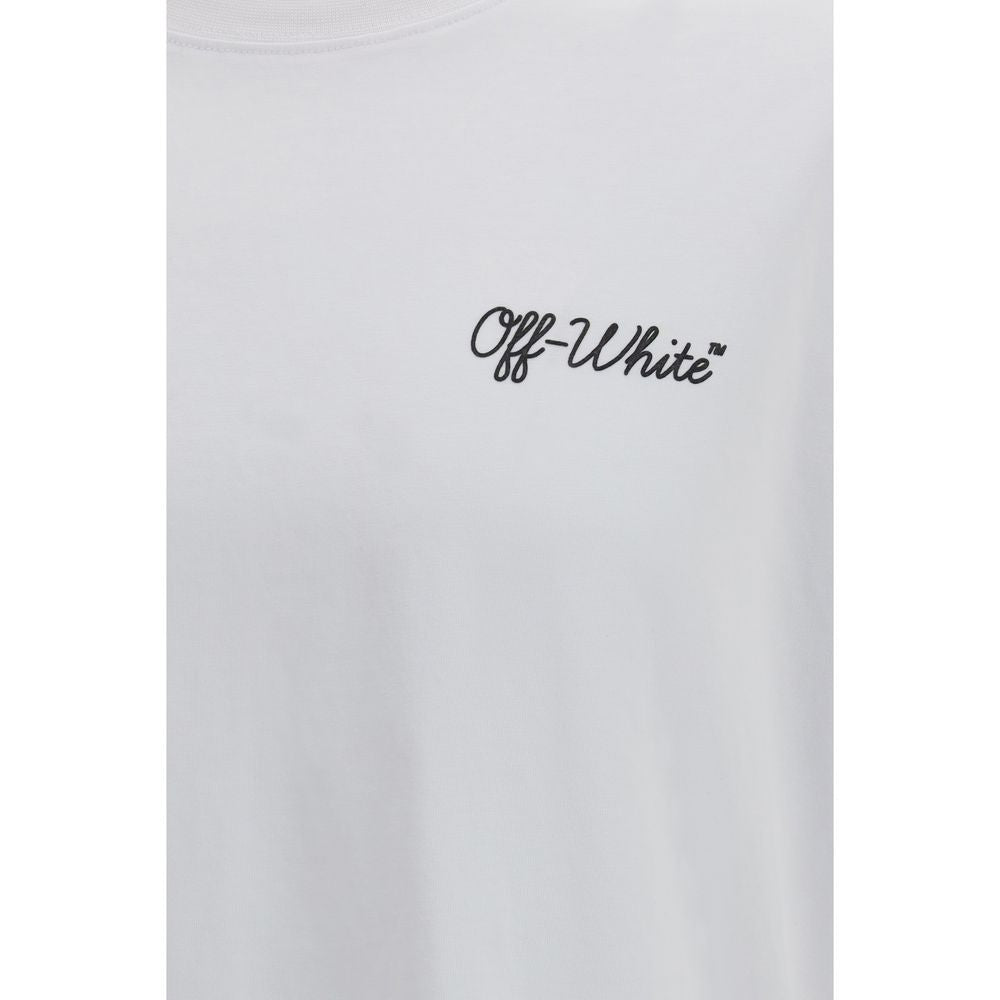 Off-White Weißes Baumwoll-T-Shirt-3